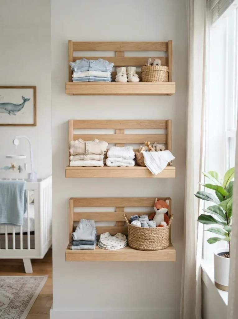Vertical Pallet Shelving Instead of a Dresser