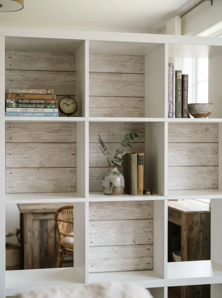 Shiplap-Backed Cubbies for Instant Farmhouse Depth