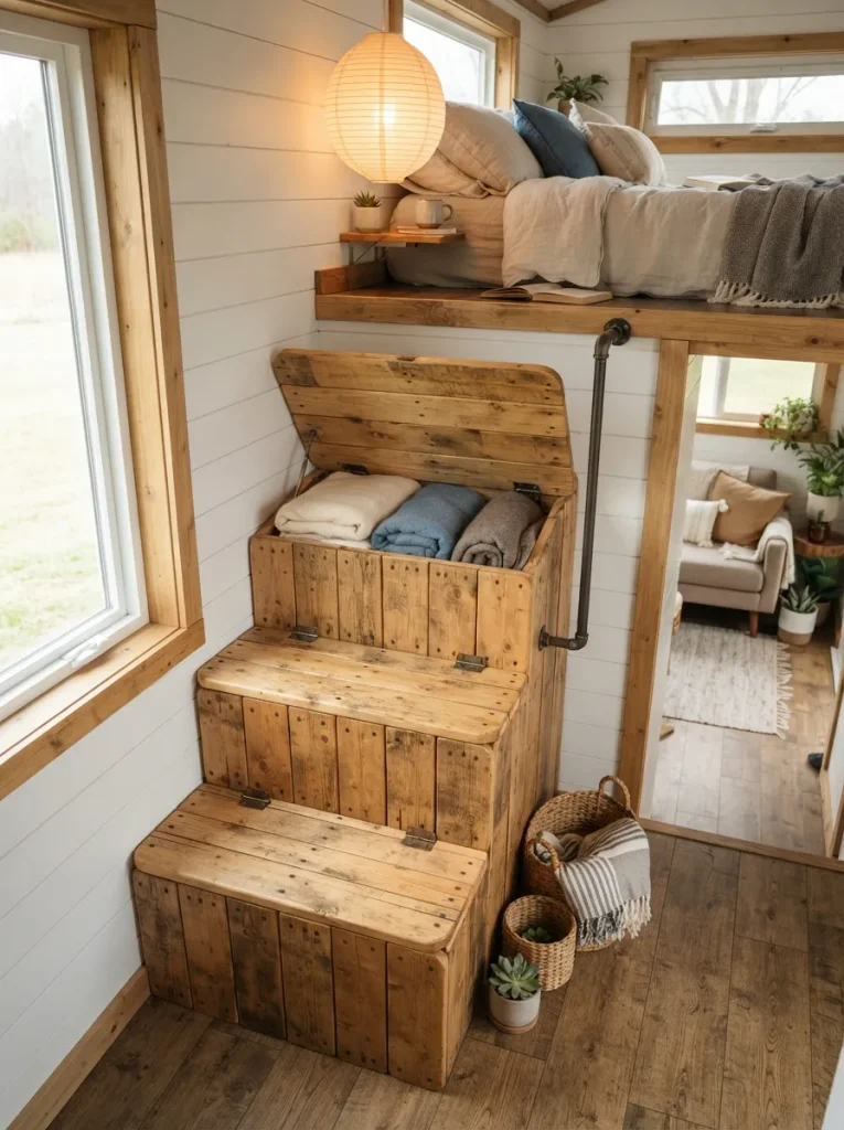 Replace the Loft Ladder With Storage Steps