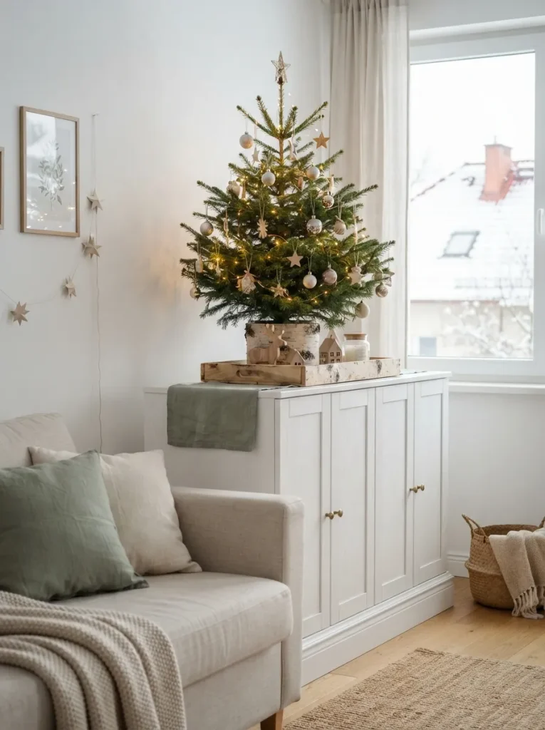 Lift a Tabletop Tree Onto an Anchored Unit (and Skip the KALLAX)