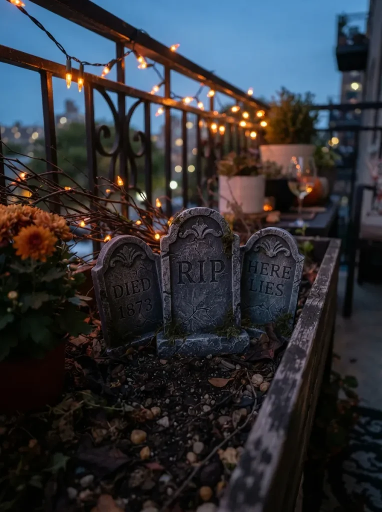 A Compact Tombstone Cluster for Narrow Yards and Apartment Patios
