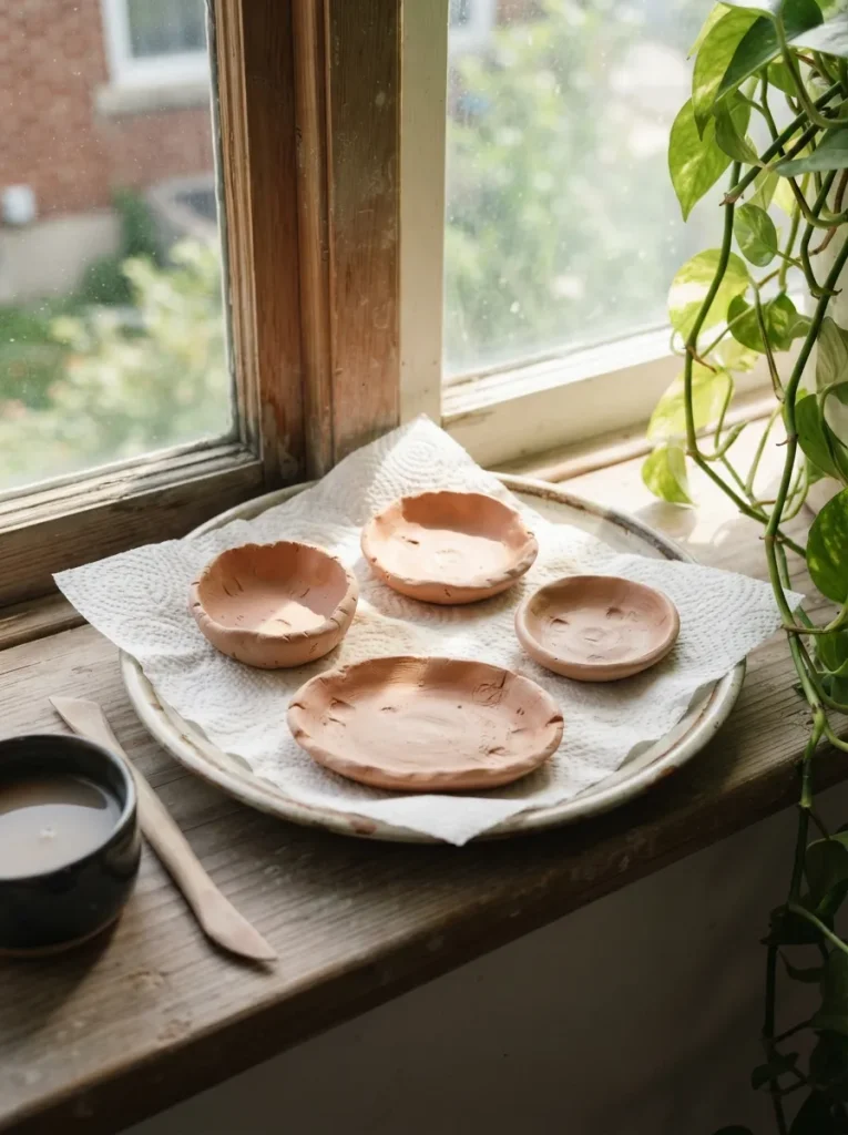 Air-Dry Clay Twin Dishes