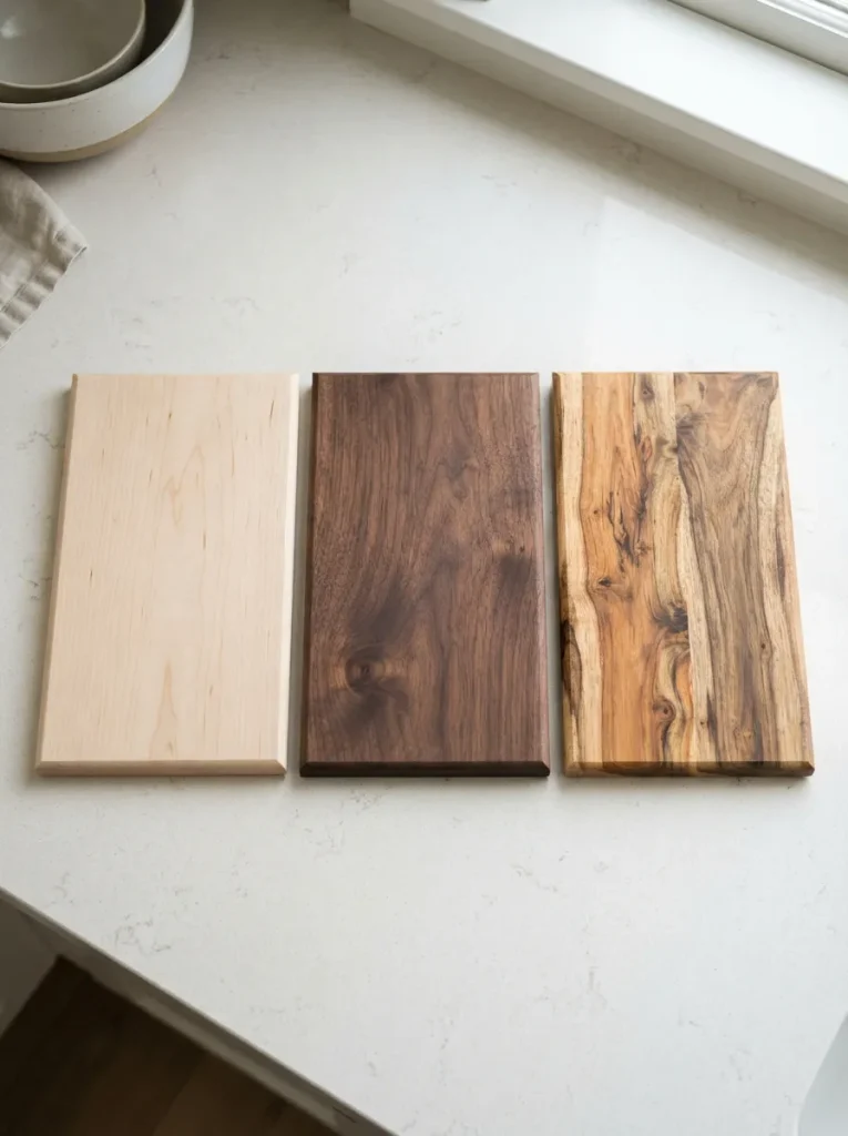 Choosing Between Maple, Walnut, and Acacia