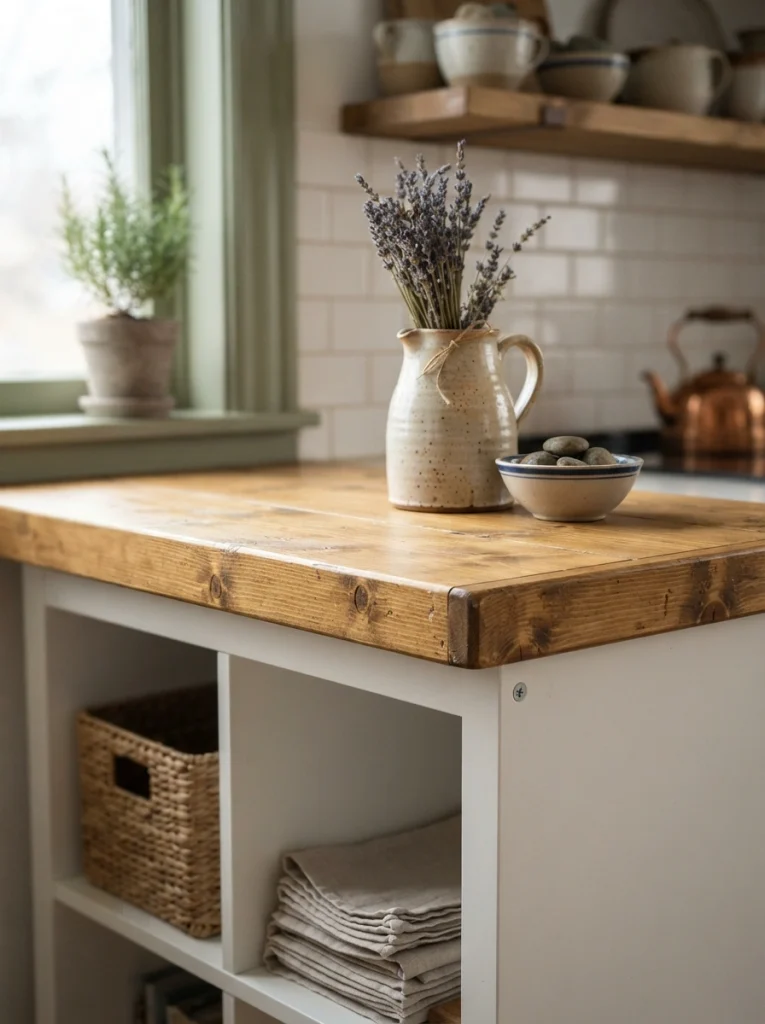 A Rustic Wood Cap on Top