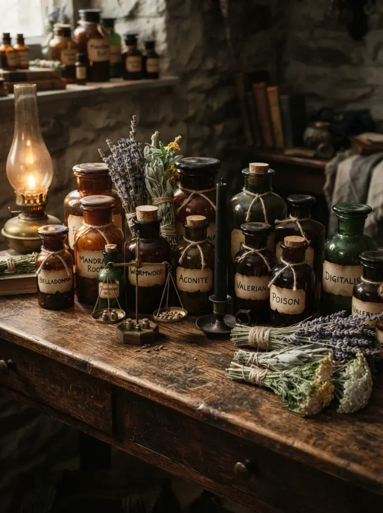 Turn a Console or Bar Cart Into an Apothecary Station