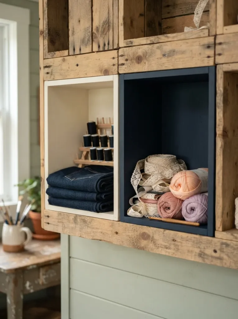 Contrast-Painted Cubby Interiors for Faster Finding