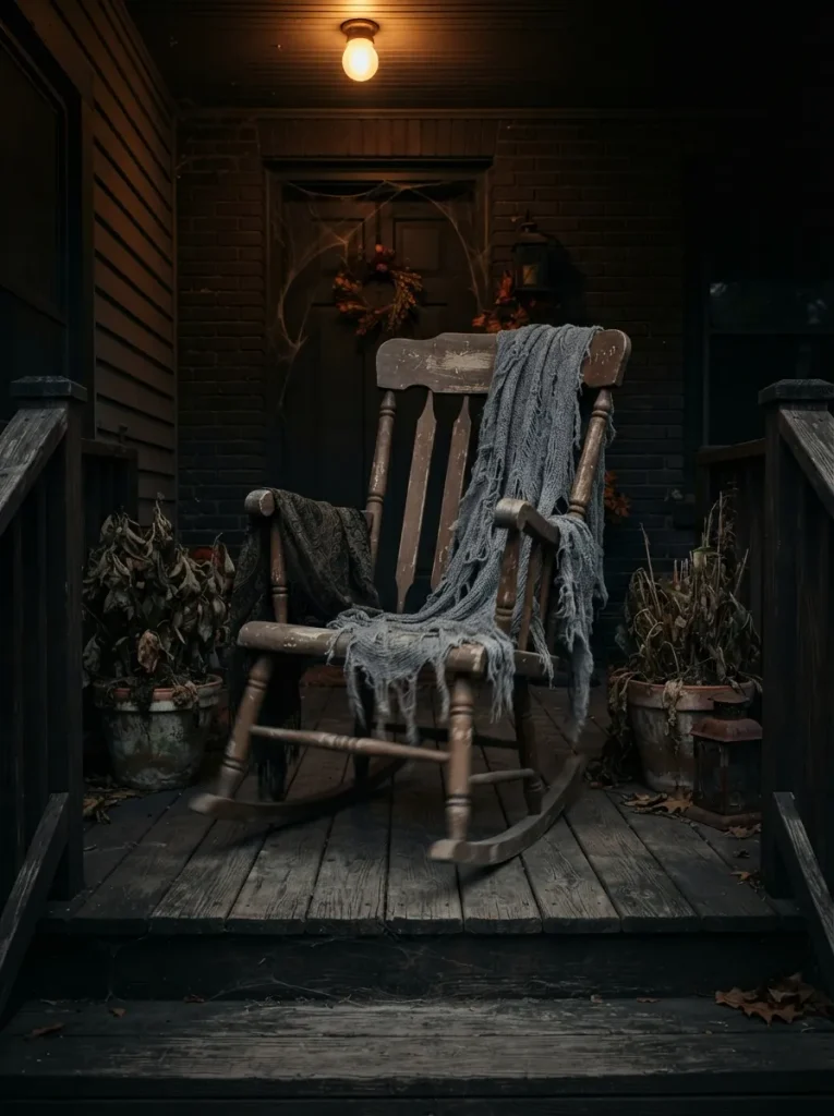 A Haunted Rocking Chair Vignette Using Furniture You Already Own