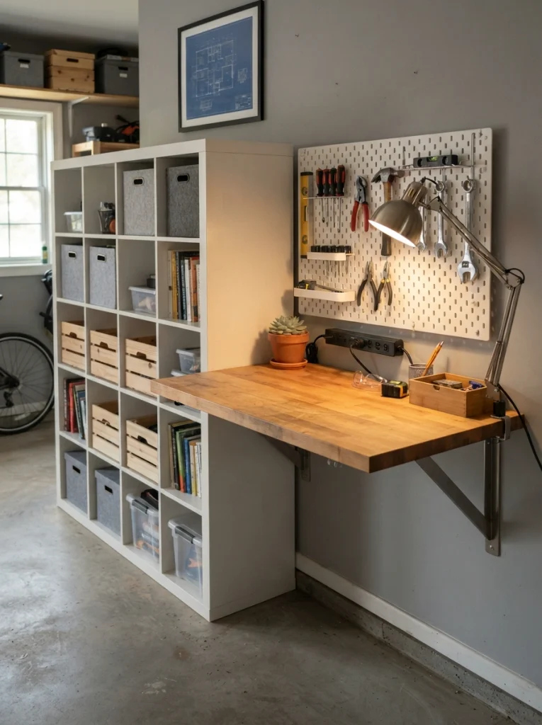 Anchor a Workbench Directly to One Kallax Unit