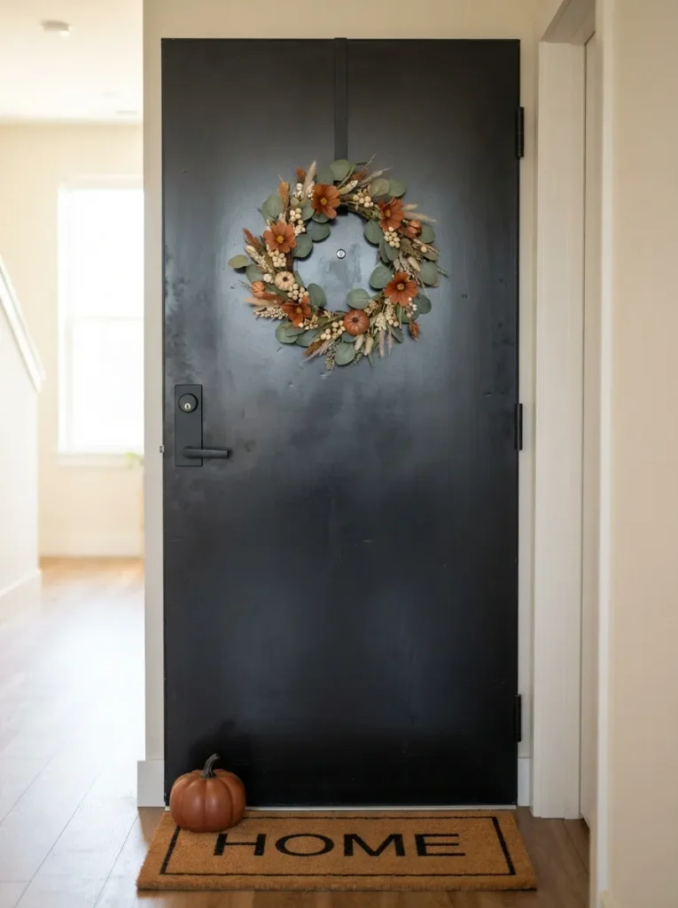 A Magnetic Wreath Hanger for Metal or Glass Doors