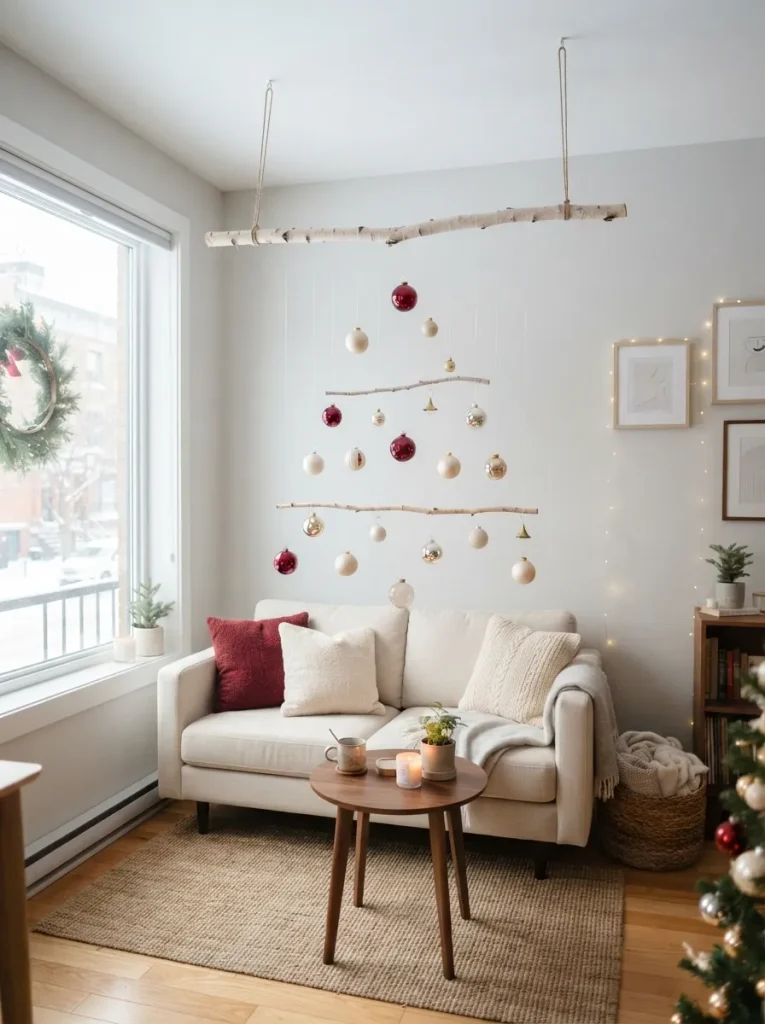 Hang a Dried Branch Overhead as a Floating Tree
