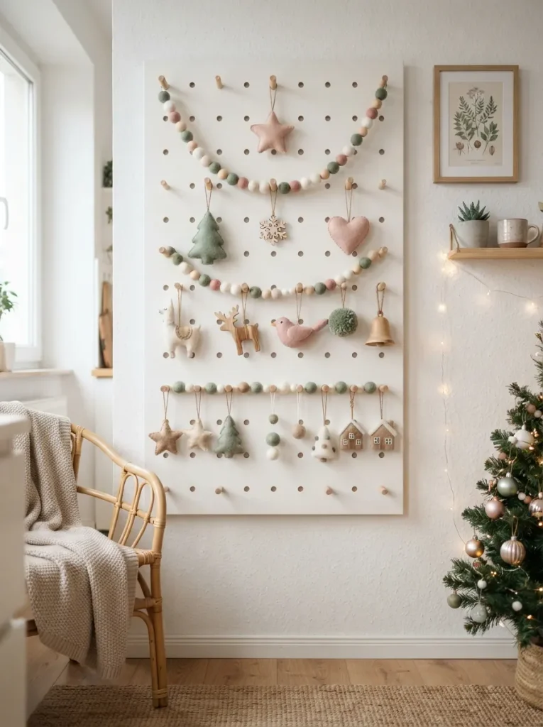 Turn a Pegboard Into a Tiered Tree